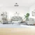 4-dijelni set sofa s jastucima svjetlosivi baršunasti