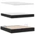 Krevet s od storage s madracem Crna 180 x 200 cm Baršun