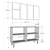 Hanah Home Konzolni sto Wolly KM120, 120x75x29.6 cm, Beli