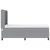 Vidaxl LED Box Spring Postelja Svetlo siva 80 x 200 cm blago