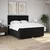 Vidaxl Box spring postelja z vzmetnico črna 180x200 cm blago