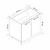 Hanah Home kuhinjski element Minar 4130, 90 cm, beli