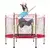 WOWO Otroški trampolin za vrt - Rdeč otroški trampolin 140cm 55inch