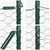 vidaXL Ograja v hexagonalni obliki Zelen 1.5x100 m Jeklo