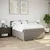 Vidaxl Box spring postelja z vzmetnico taupe 160x200 cm blago