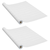 Samoljepljive folije za namještaj 2 kom bijele 500 x 90 cm PVC