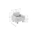 ATELIER DEL SOFA 1-Seat Sofa Sparrow 1 Fog Grey Walnut