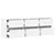 Zidni TV ormarić s LED svjetlima bijeli 130x31x45 cm