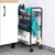 Vilde 568029 - Metalna polica na 3 nivoa (crna ), 44 x 26 x 63 cm