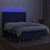 Krevet box spring s madracem LED plavi 140x190 cm od tkanine