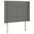 LED uzglavlje tamnosivo 103 x 16 x 118/128 cm od tkanine