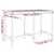 Vrtni stol boja meda 159,5 x 82,5 x 110 cm od masivne borovine