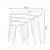 Hanah Home Set klub stolova Moon, 4 komada, Boja oraha