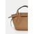 Usnjena torbica Tory Burch Romy Pebbled Satchel