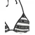 Elbsand Bikini črna/off-bela