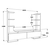 Hanah home TV Komoda Ava Hrast-Crna