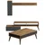 Hanah Home Set TV Komoda i klub sto Orah