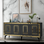 HANAH HOME Komoda Karya Anthracite Gold