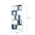 Hanah Home Polica 80x170x22cm Belo-Plava