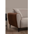 Atelier del Sofa Ugaona garnitura Aren 145x43x206cm Bež-Cimet