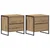 Noćni ormarić 2 pcs Umjetnička hrastovina 50 x 39.5 x 50 cm