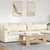 Jastučići za sofu 2 pcs Krema 145 x 40 cm Kordura tekstil