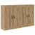 Kabinetski zidni Zidne 2 pcs Umjetnički hrast 69,5 x 34 x 90 cm