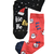 KOLY SOCKS Set novogodišnjih čarapa za decu 2/1 crno-crveni