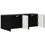 TV zidni ormar 2 pcs Crna 59,5 x 31 x 40 cm Konstruirano drvo
