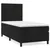 Greatstore Box spring postelja z vzmetnico črn 90x190 cm žamet