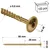 Vijaki za les WCT 8,0 x 80 mm (100)