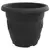 Okrugla saksija za cveće 6 pcs Crna O 34 x 28 cm Plastika