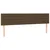 Vidaxl Box spring postelja z vzmetnico LED temno rjava 180x200cm blago