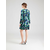 DKNY Obleka modra/zelena/črna/bela