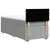 Vidaxl Box spring postelja z vzmetnico svetlo siva 80x200 cm blago