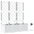 Vrtna saksija 3 pcs Bijeli 120 x 40 x 142 cm Plastika