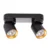 Spot lampa ANDY 2xGU10/8W/230V crna/zlatna