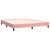 Vidaxl Box spring postelja z vzmetnico roza 180x200 cm žamet
