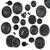 DUKA TIME BLACK 600 ml grafitna porcelanasta skleda