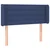 Vidaxl vidaXL Vzglavje postelje z LED modro 103x16x78/88 cm blago