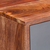 Komoda siva 120 x 30 x 55 cm od masivnog drva