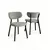 HANAH HOME Set stolica (2 dela) Toldy Grey Black
