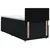 Postelja boxspring z vzmetnico Črna 100 x 200 cm Blago