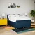 vidaXL vidaXL Box spring postelja z vzmetnico modra 160x200 cm blago, (21308378)