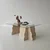 HANAH HOME Sto za dnevnu sobu Canyon Travertine Transparent