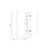 HANAH HOME Polica za knjige Bili 3 Shelf 2 Lid
