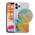 Maska Water Spark za iPhone X/XS transparent zlatno-plava