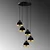 Opviq Luster Yildo-M-7006, 43x43x111cm, IP20, Crno-zlatne boje