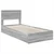 Krevet s od storage Siva Sonoma 75 x 190 cm Konstruirano drvo