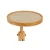 Hanah Home pomoćni sto Opus Yuvarlak 40, 40 cm, hrast / travertin